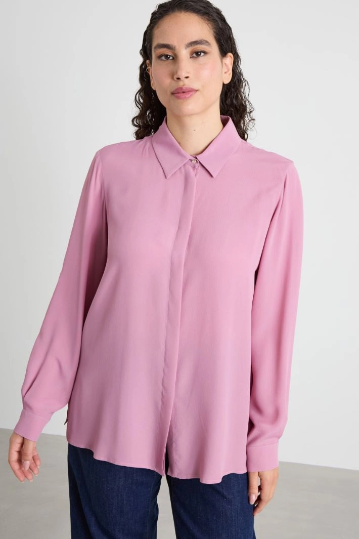 Crepe blouse - MAUVE