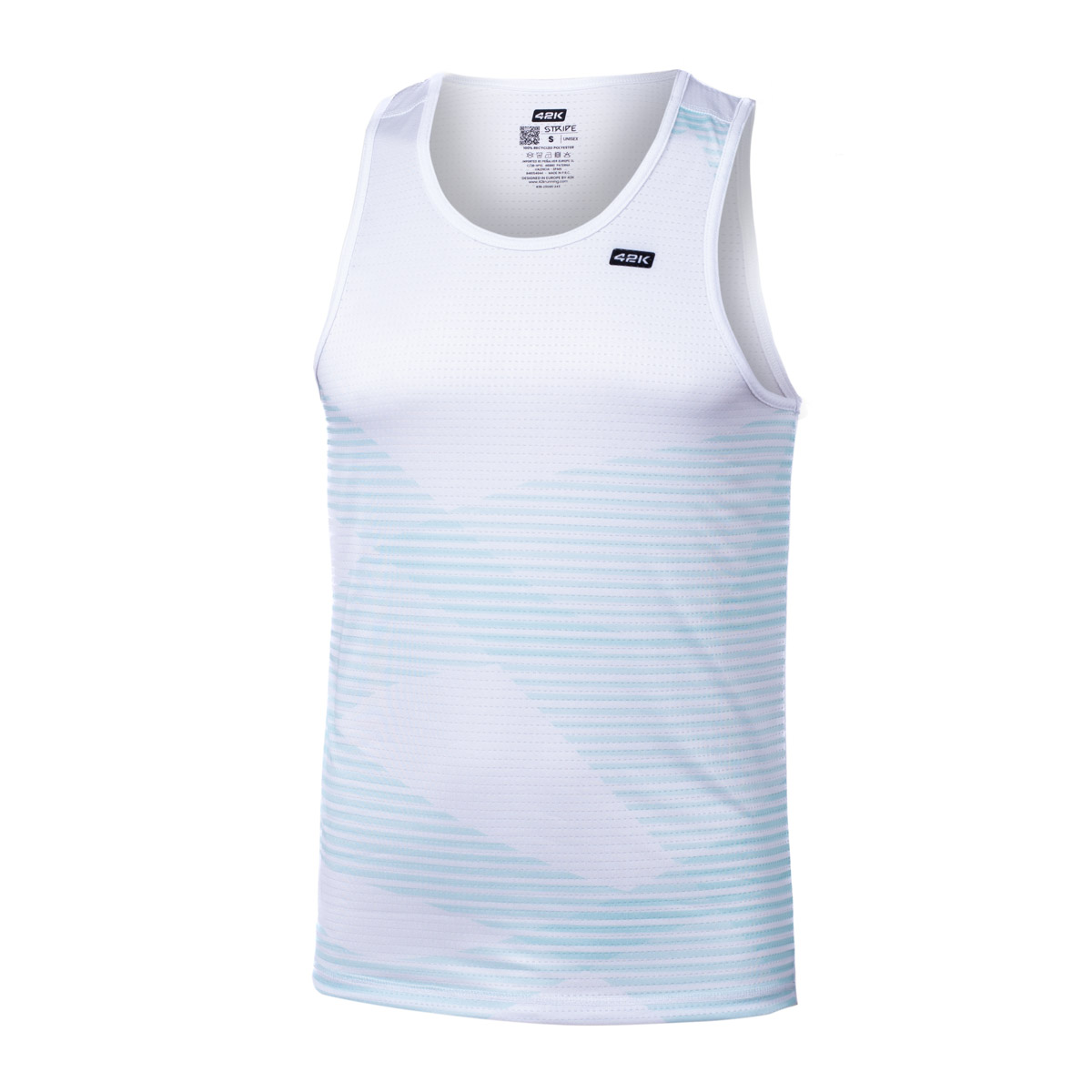 T-shirt running 42K STRIDE SUMMER White PINK