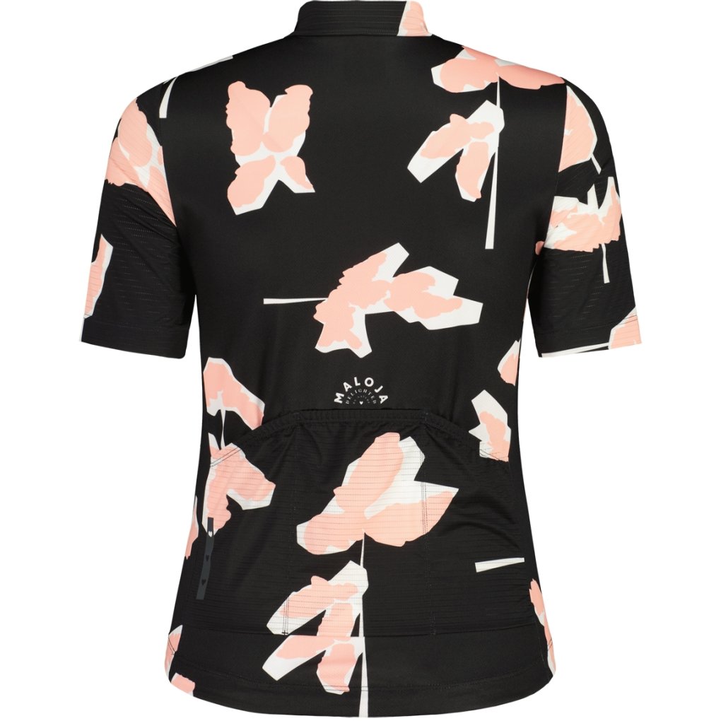 Maloja HochgallM. 1/2 Jersey Women - deep black sunleaf 1259