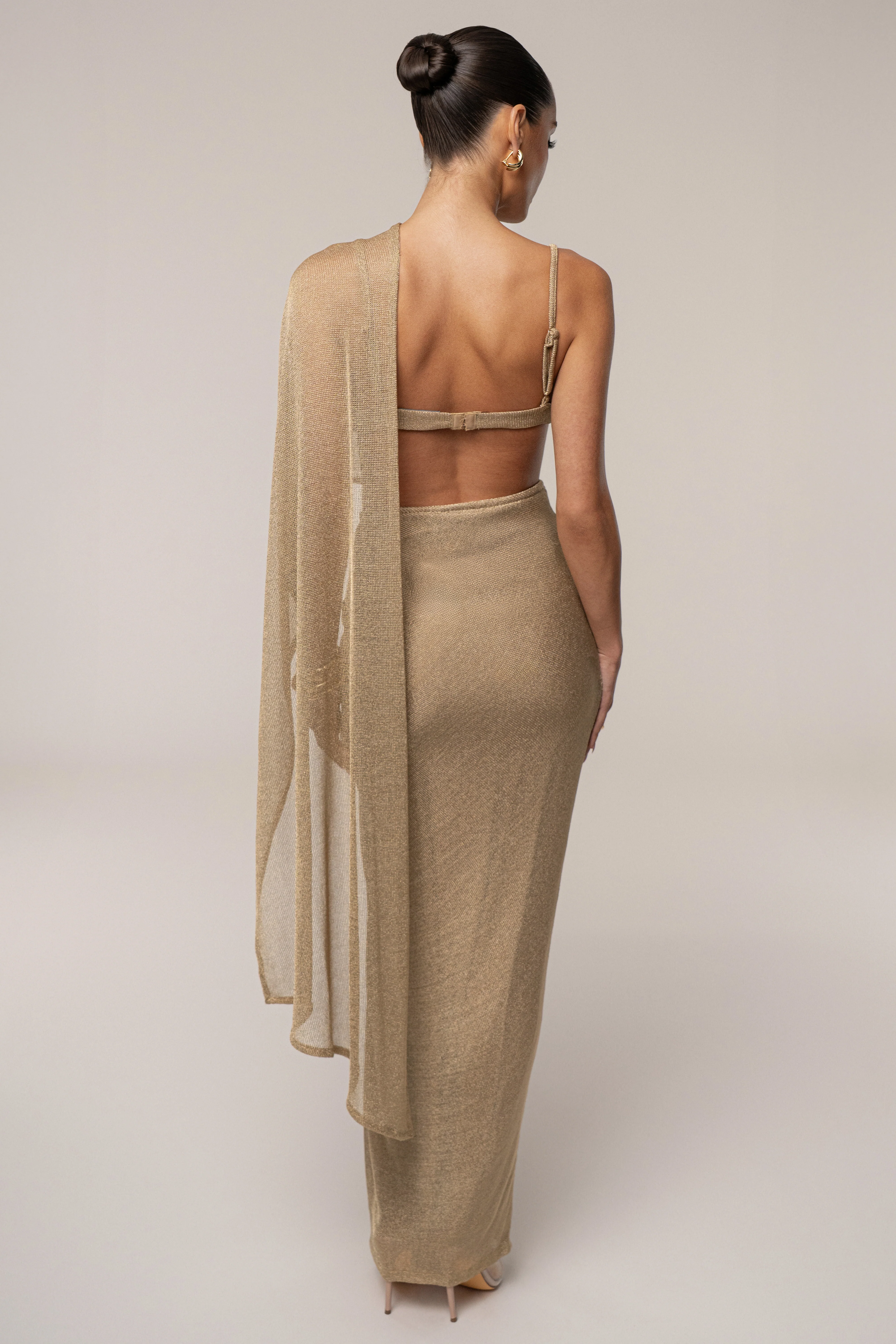 Gold Nocturne Draped Top