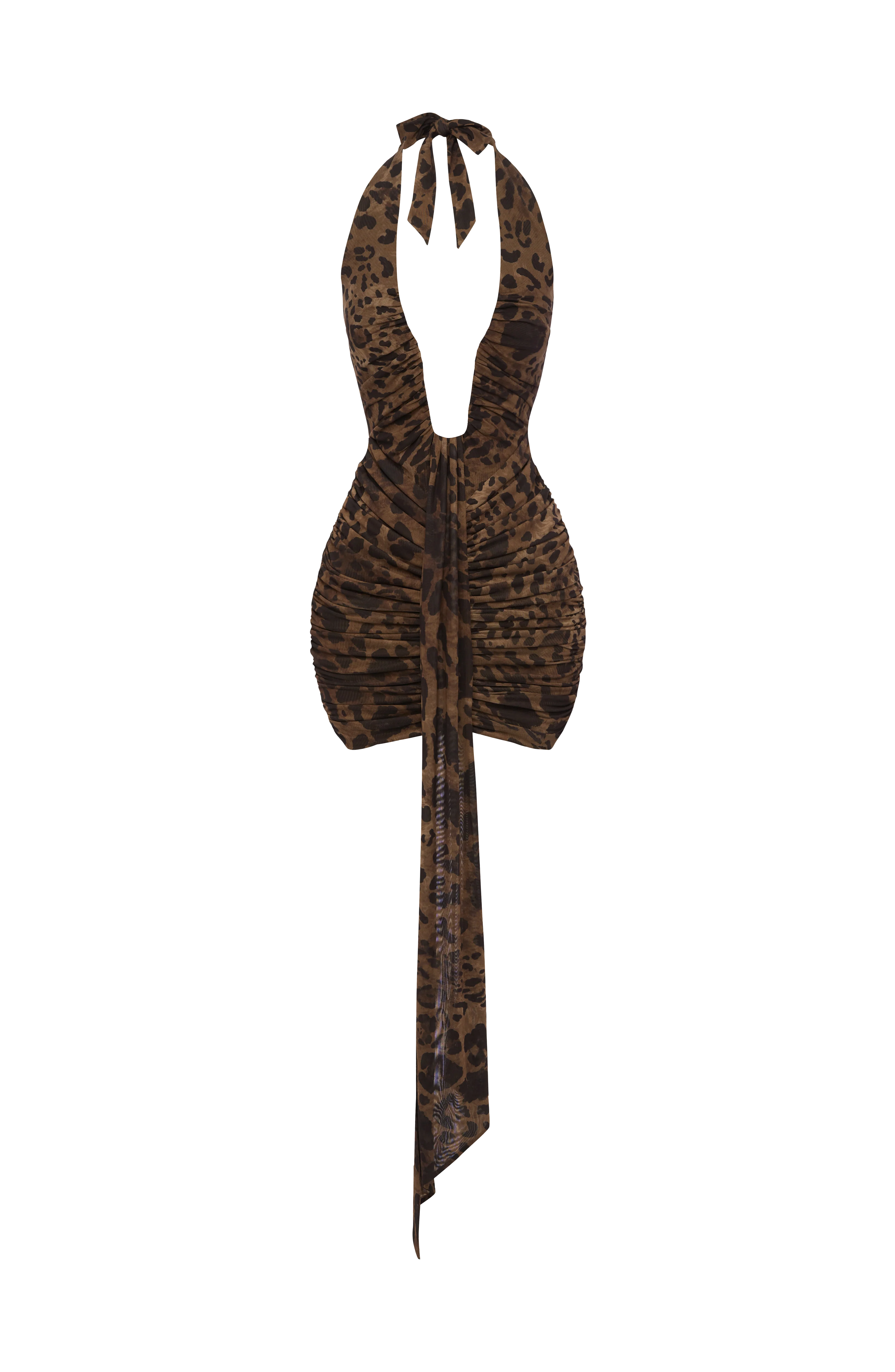 Rosetta Mini Dress - Leopard Print
