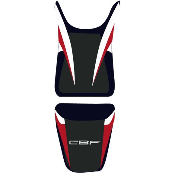 Housse de selle Bagster Spécial S Blanc/NoirRef : 2205G