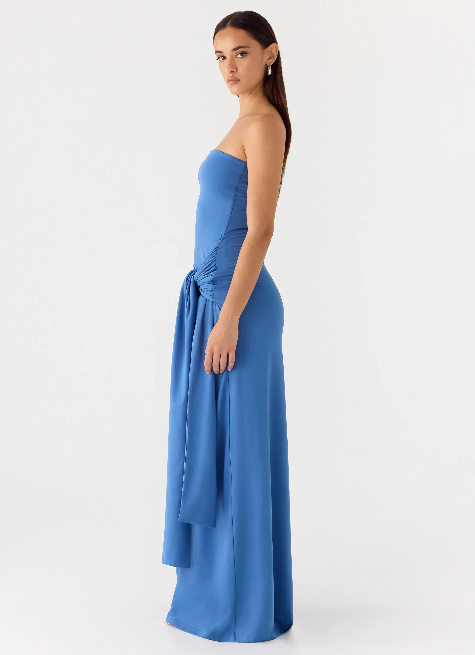 Stole My Heart Maxi Dress - Washed Navy
