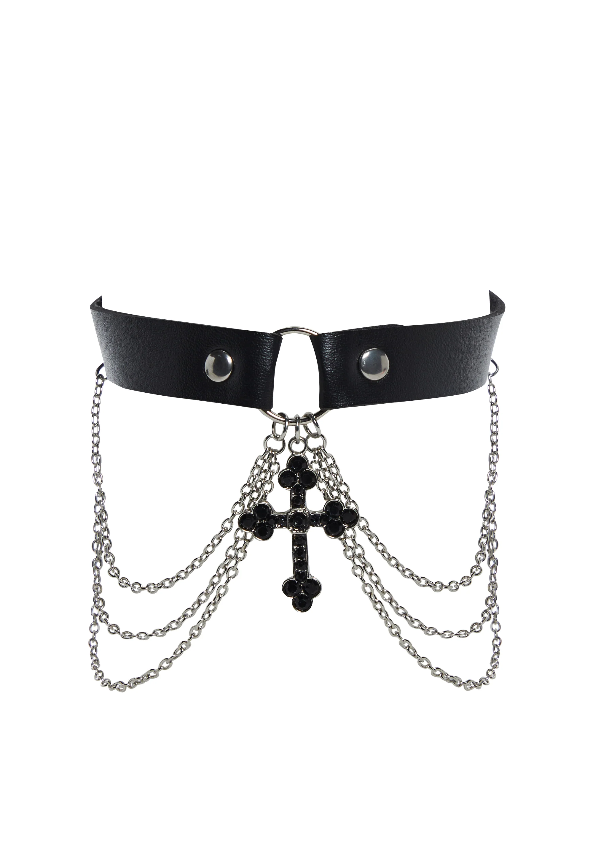 Deep Devotion Cross Choker