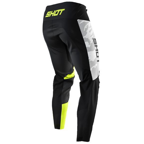 Shot CONTACT cross pants - CAMO NEON YELLOW 2022 - Black / YellowRef: SO2077