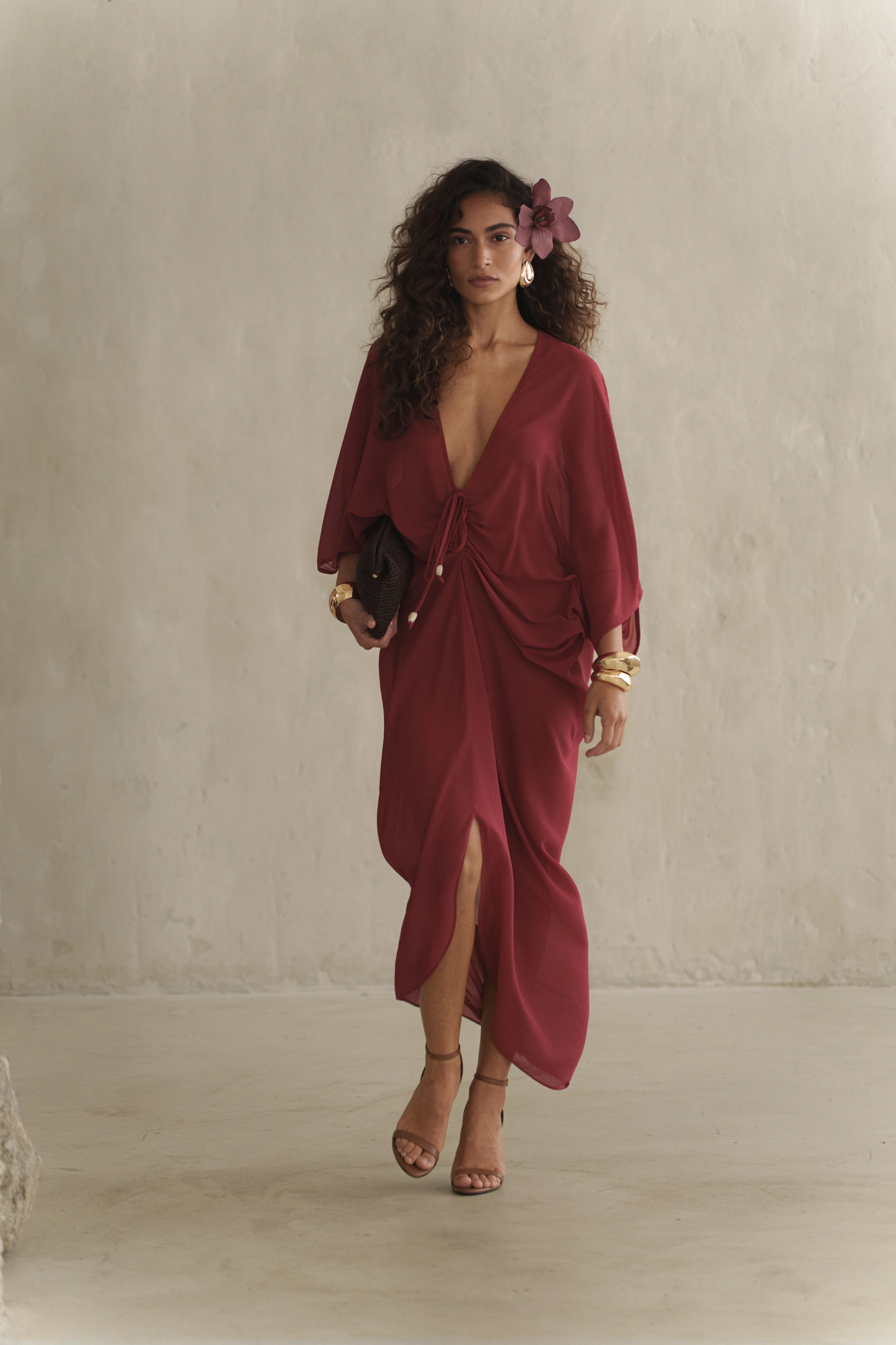 Berry Longer Days Cover Up Dress