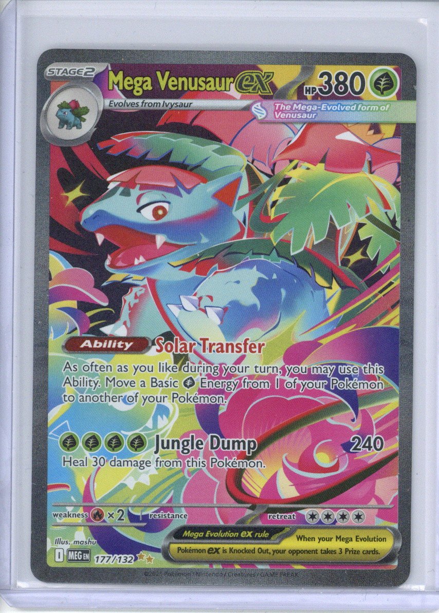Pokemon ME01: Mega Evolution Mega Venusaur ex - 177/132 Near Mint