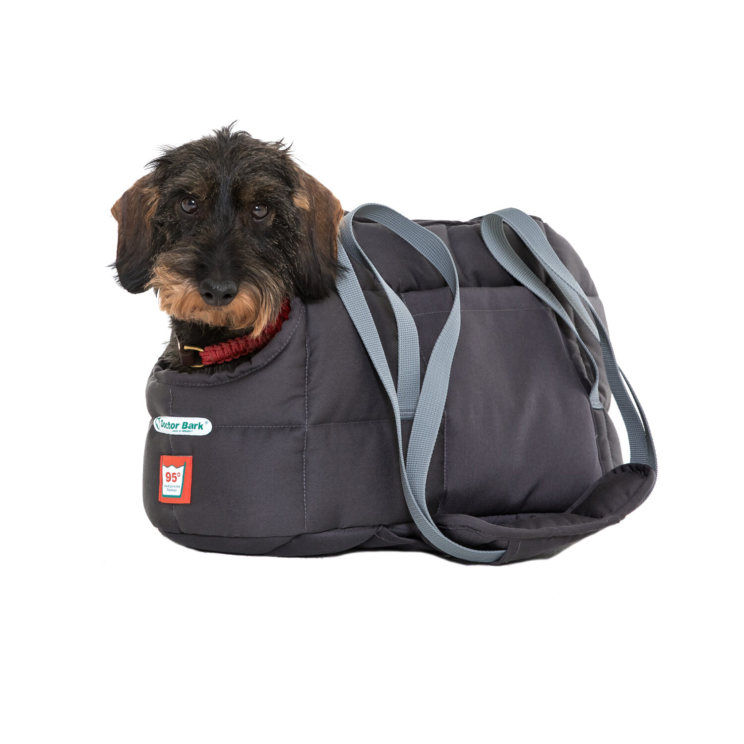 Doctor Bark Dog Carrier Bag - S - Grey
