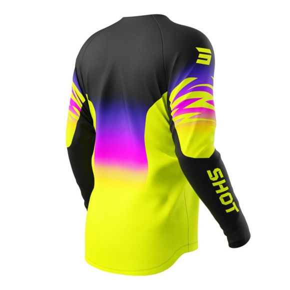 Maillot cross Shot DRAW - X-TREM - ENFANT - Noir / JauneRef : SO2688