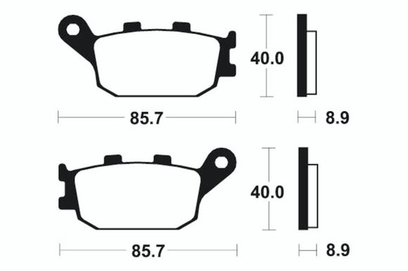 Tecnium Performance sintered metal brake pads - MR157Ref: TE00944A / 1023044