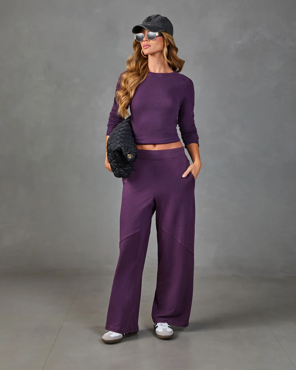 Good Stretch Knit High Rise Track Pants