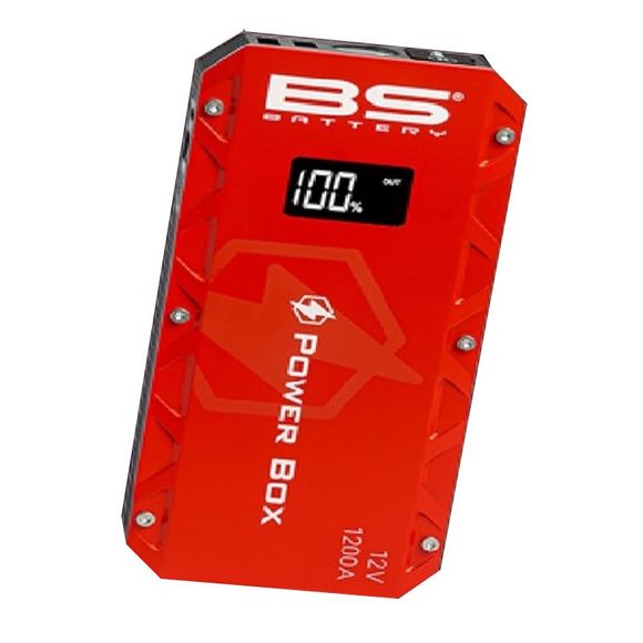 Booster Batterie BS Battery Power Box PB-02 avec chargeur USB Universel - Rouge / NoirRef : BSB0007 / 1123664