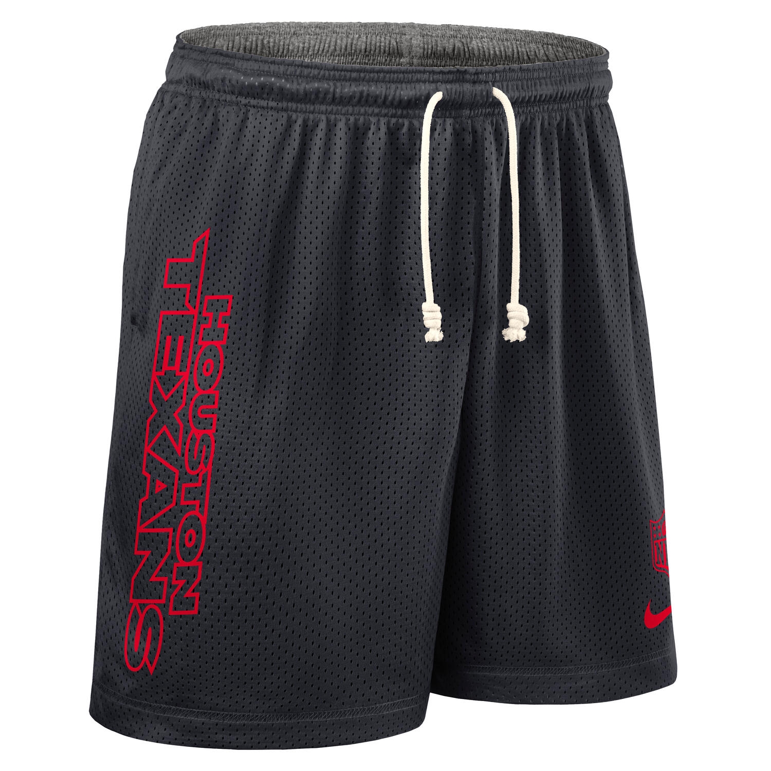 Houston Texans 2025 NFL Sideline Reversible Mesh Nike Dri-FIT Shorts Navy