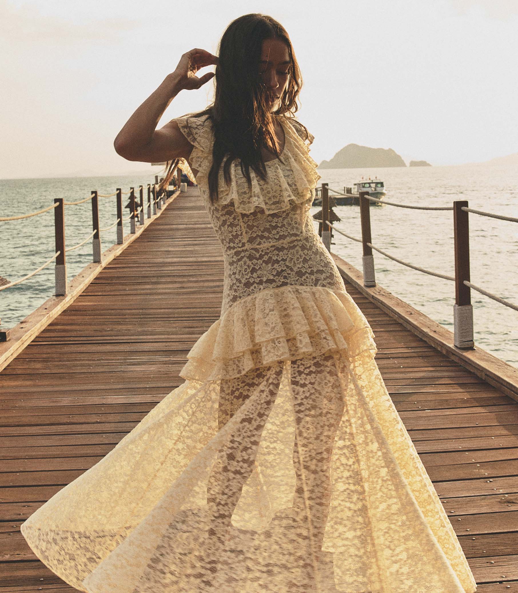 Costine Maxi Dress - Vanilla