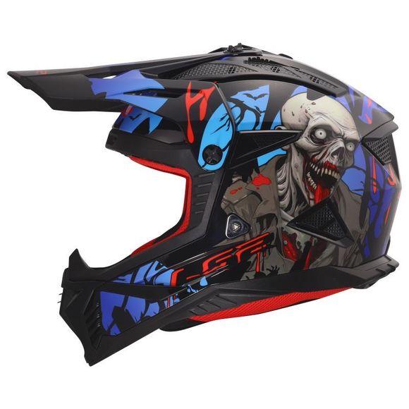 LS2 MX708 FAST II ZOMBIE II 2026 cross helmet - Black / RedRef: LS1302
