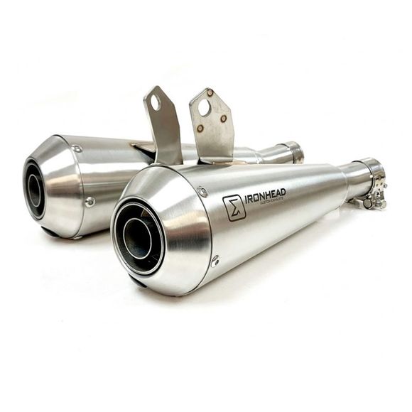 Silencieux Iron Head CONICAL INOX - GrisRef : IRH0004 / OT464SS+OT465SS