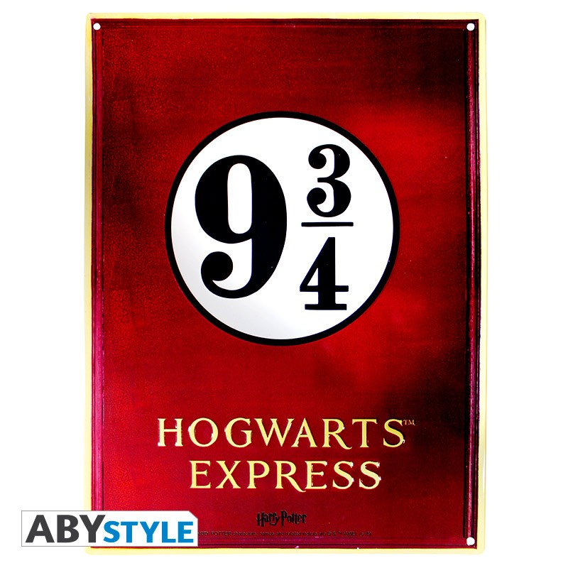 HARRY POTTER Metal Plate Platform 9 3/4 (28x38cm)