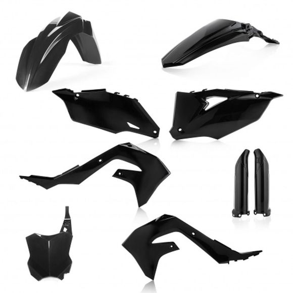 Acerbis BLACK Plastic Kit - BlackRef : AE2637 / 0023649.090