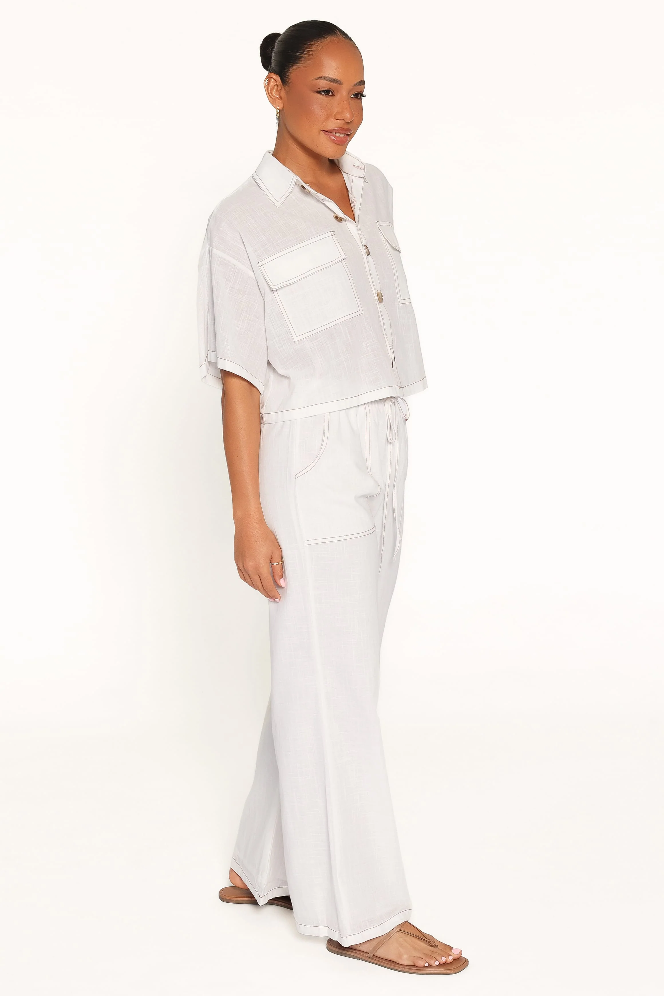 Jill Pant Set - White