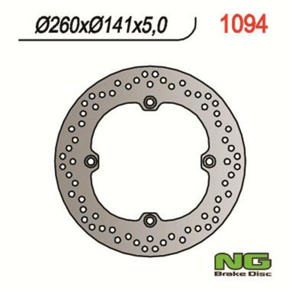 NG Round Fixed Brake DiscRef: NGD00270A / 1024318
