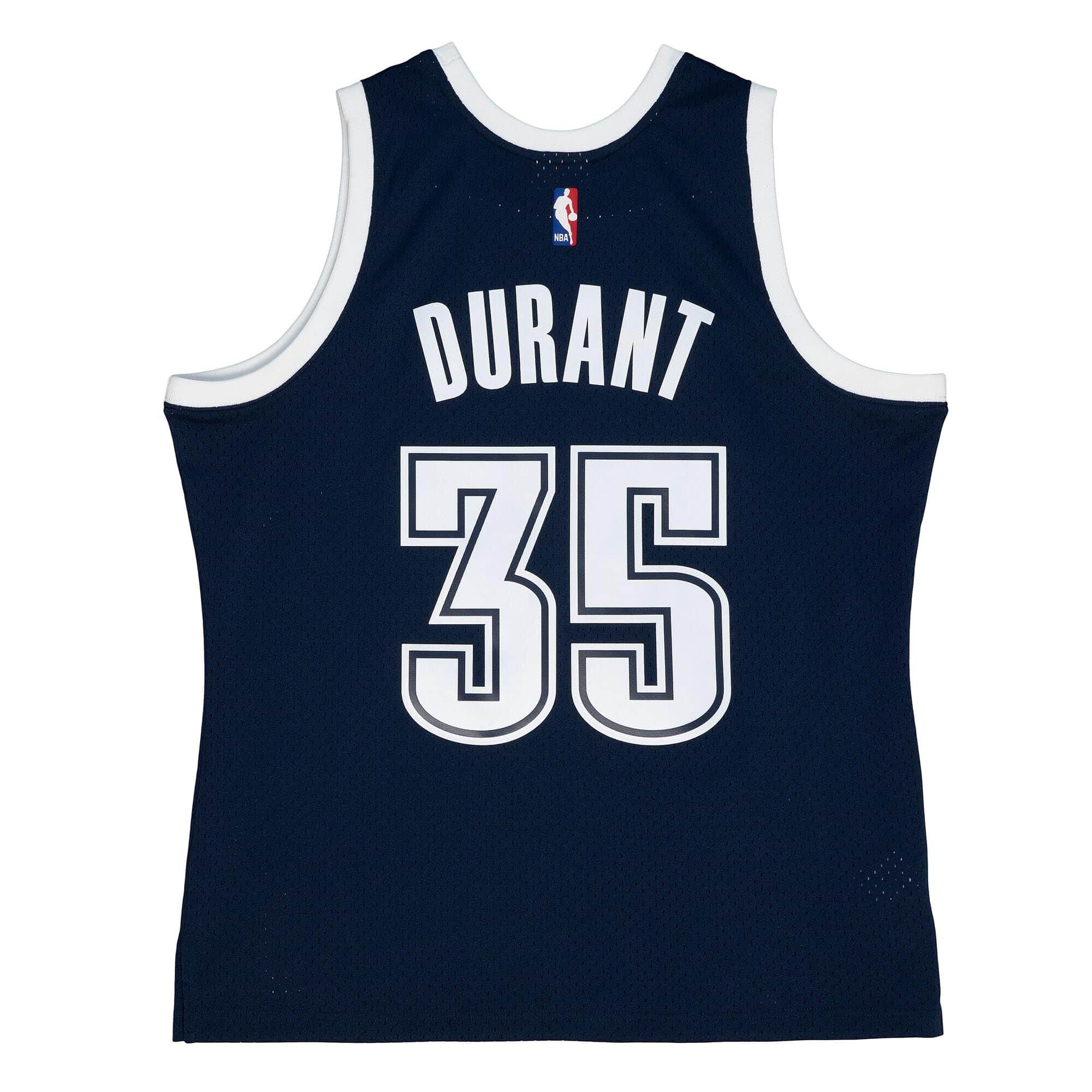Kevin Durant #35 Oklahoma City Thunder 2015-16 Mitchell & Ness Swingman NBA Jersey Navy
