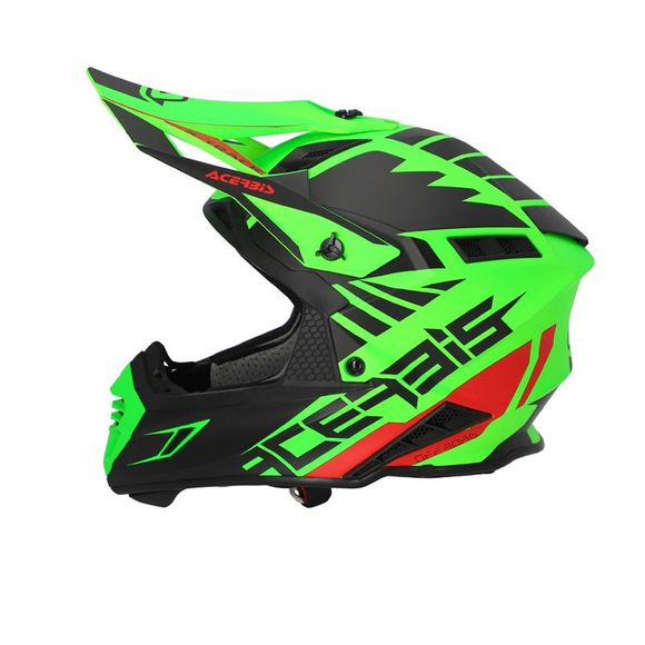 Casque cross Acerbis X-TRACK VTR ECE 2206 2023 - Vert / NoirRef : AE3611