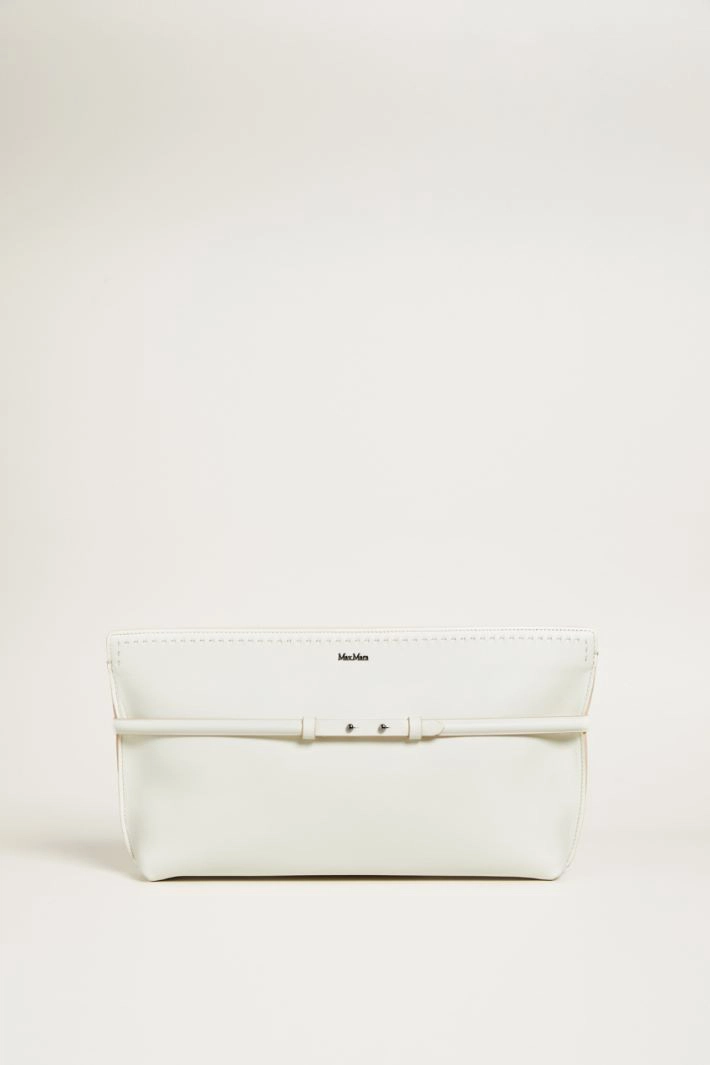 Maxi clutch with strap - MILK
