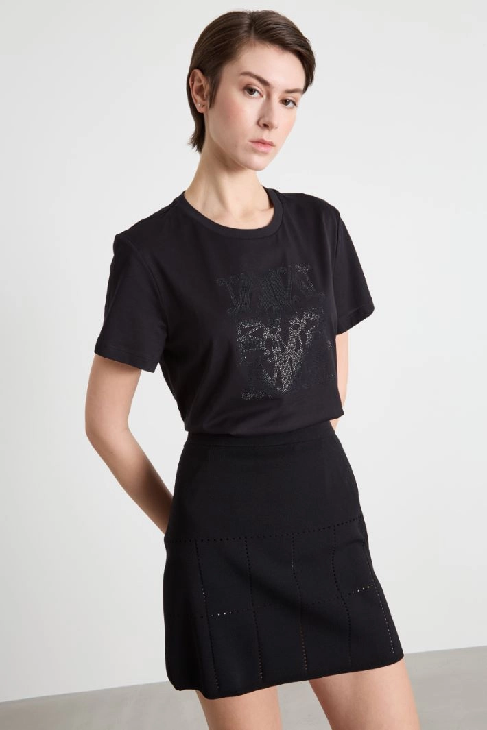 Essential jersey T-shirt - BLACK