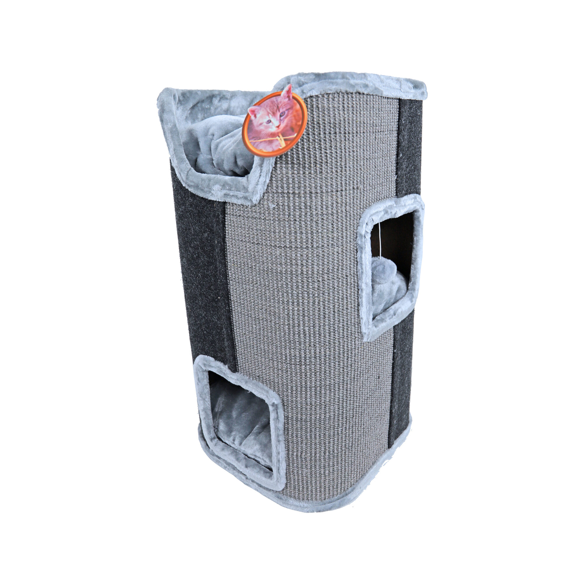 Boon Scratching/Climbing Furniture - Grey/Black - 75 cm