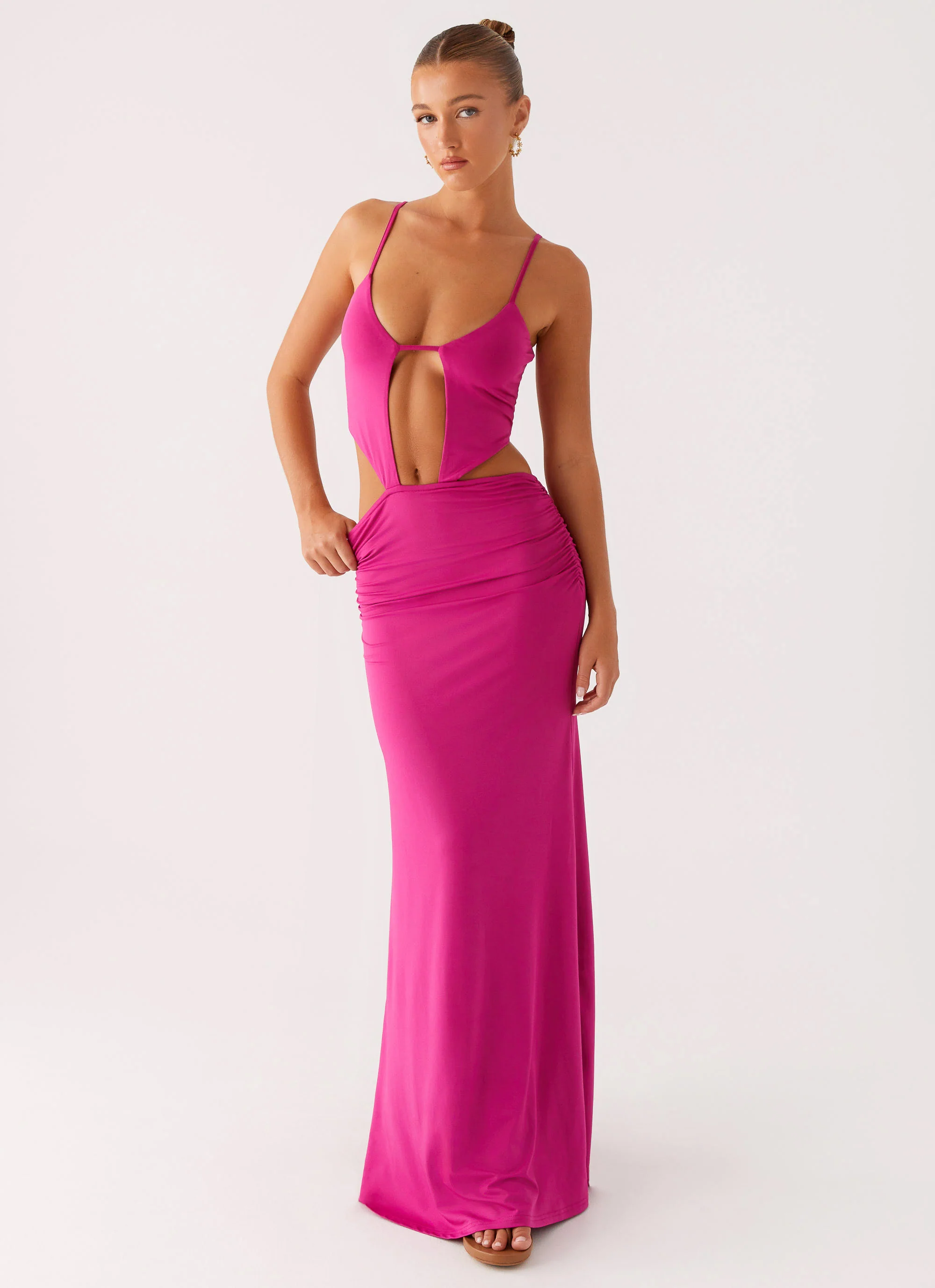 Headliner Maxi Dress - Fuchsia