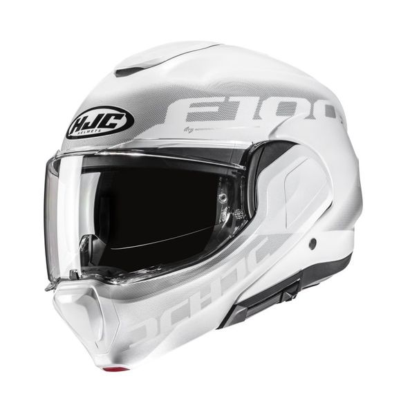Casque modulable HJC F100 - HETAL - Blanc / GrisRef : HJ1330