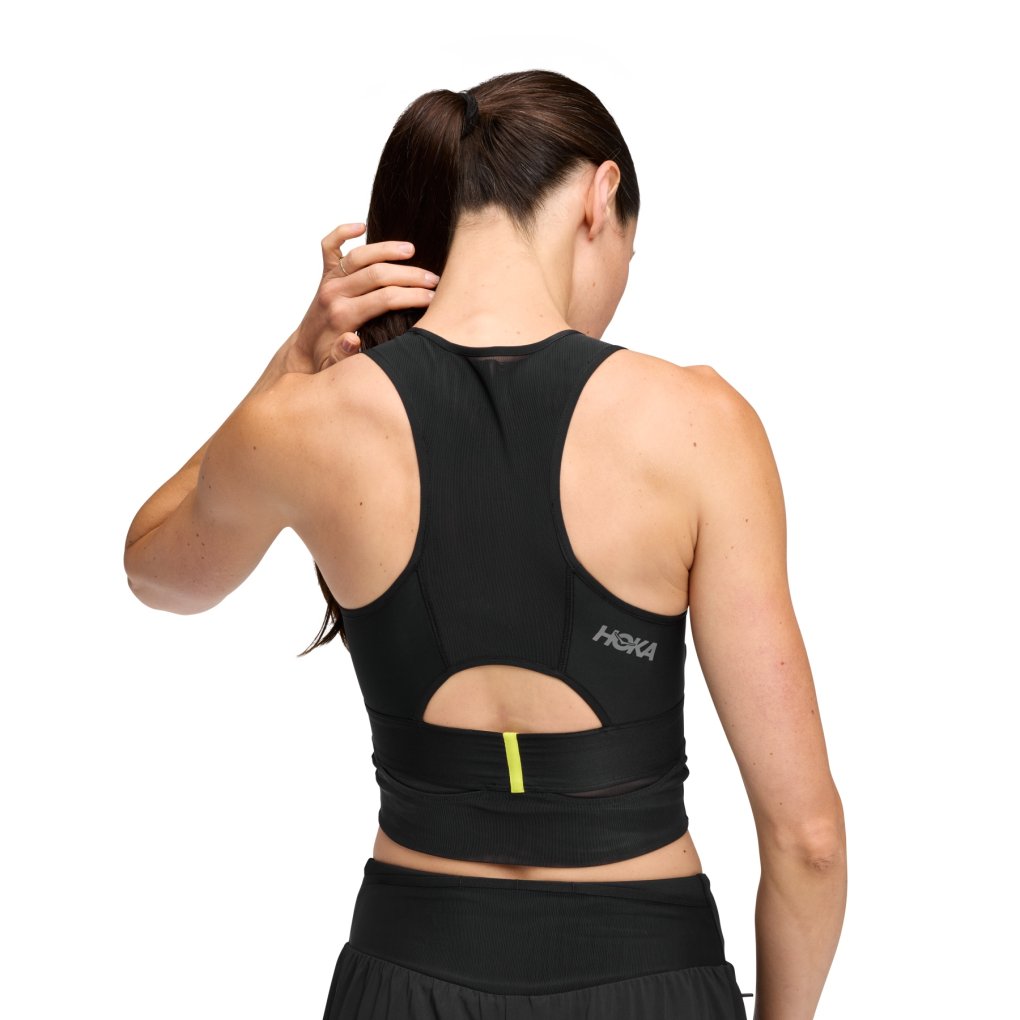 Hoka Race Day Bra Women - black / black
