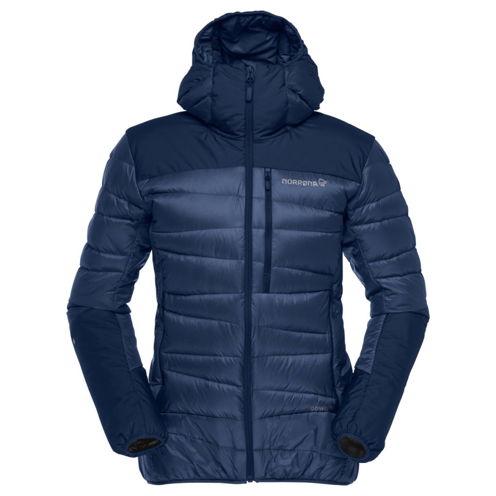 Norrona falketind down750 hood Jacket Women - Indigo Night