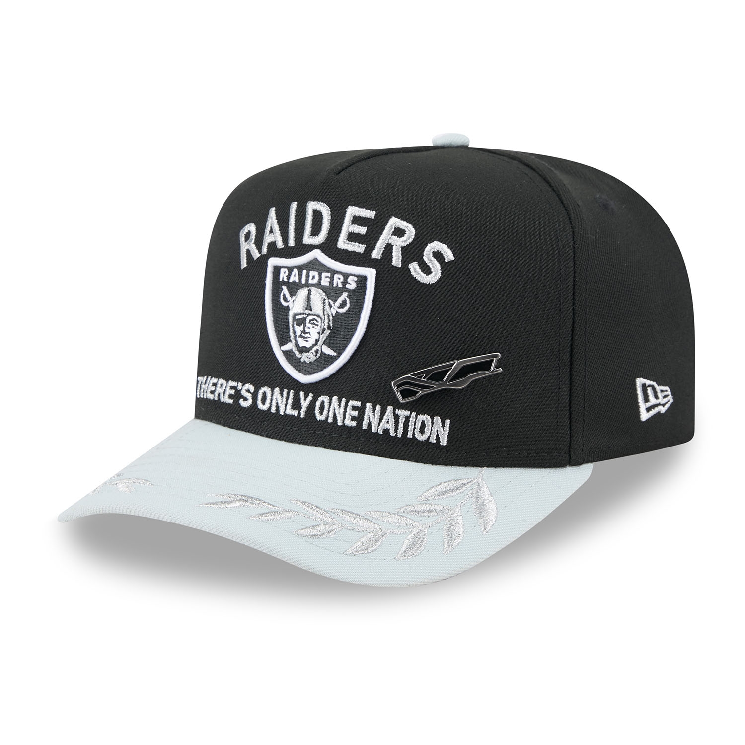 Las Vegas Raiders 2025 NFL Draft New Era 59FIFTY A-Frame Fitted Cap Black