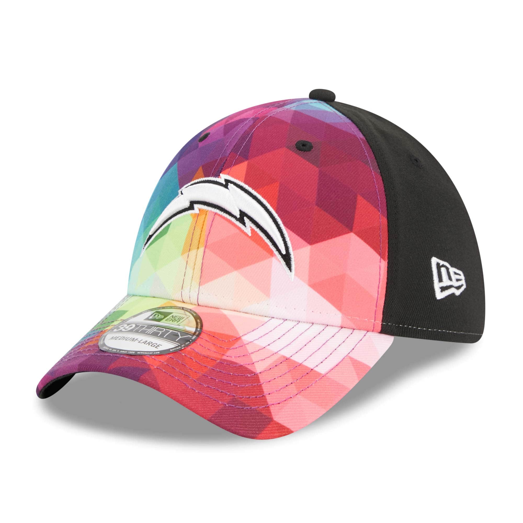 Los Angeles Chargers 2023 NFL On-Field Crucial Catch New Era 39Thirty Flex Cap