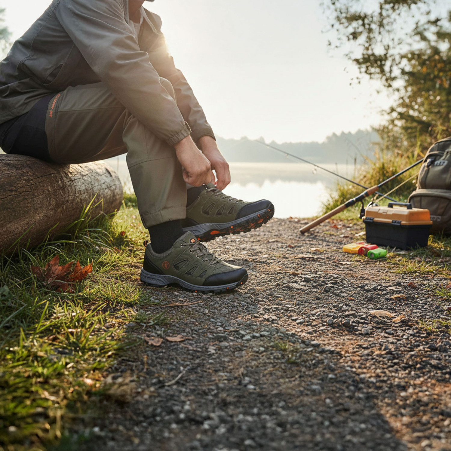 Almwalker Basecamp Iv Outdoor Shoes Men (Olive\/Black)