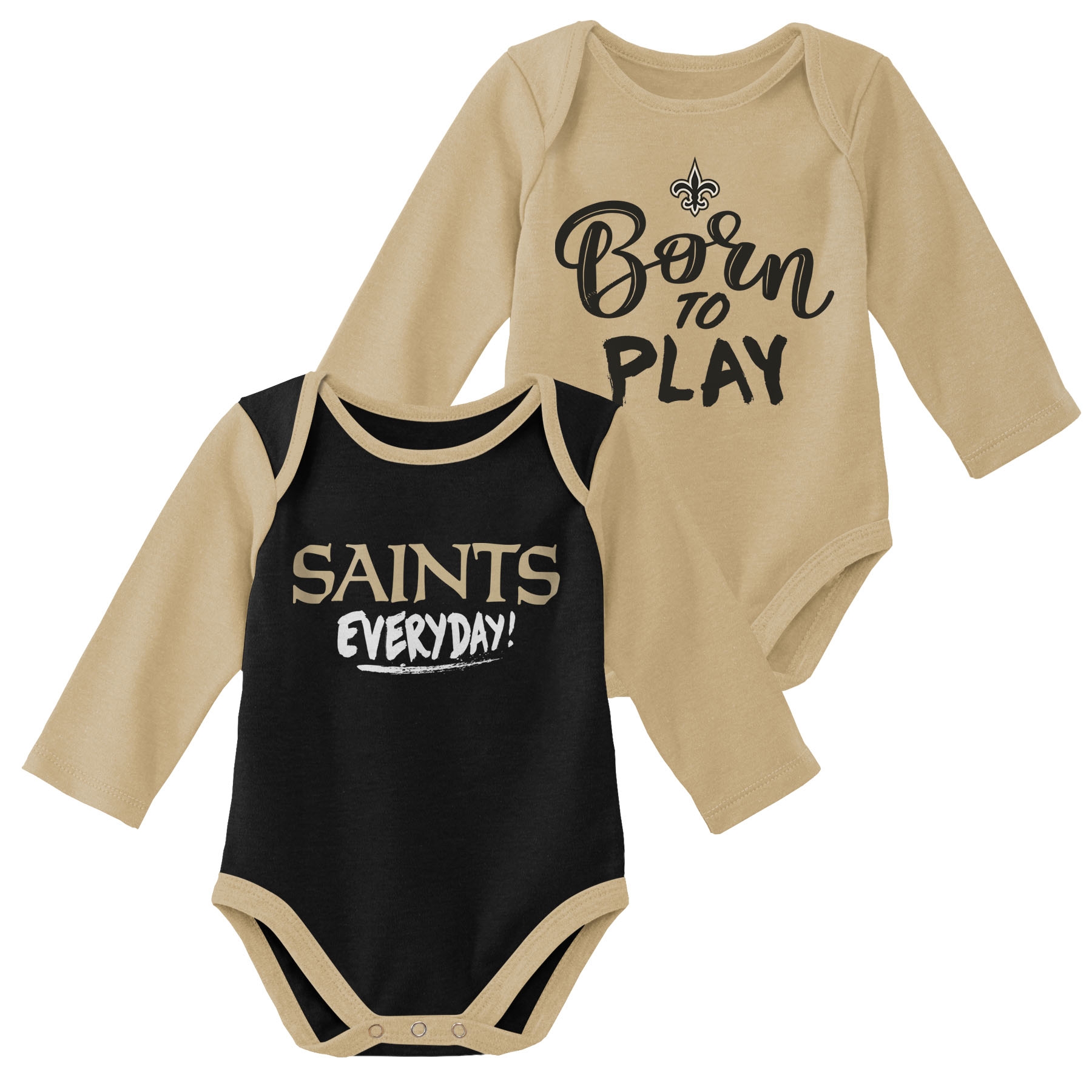 New Orleans Saints Born to Play NFL Baby Bodysuit Set (2-Piece)
