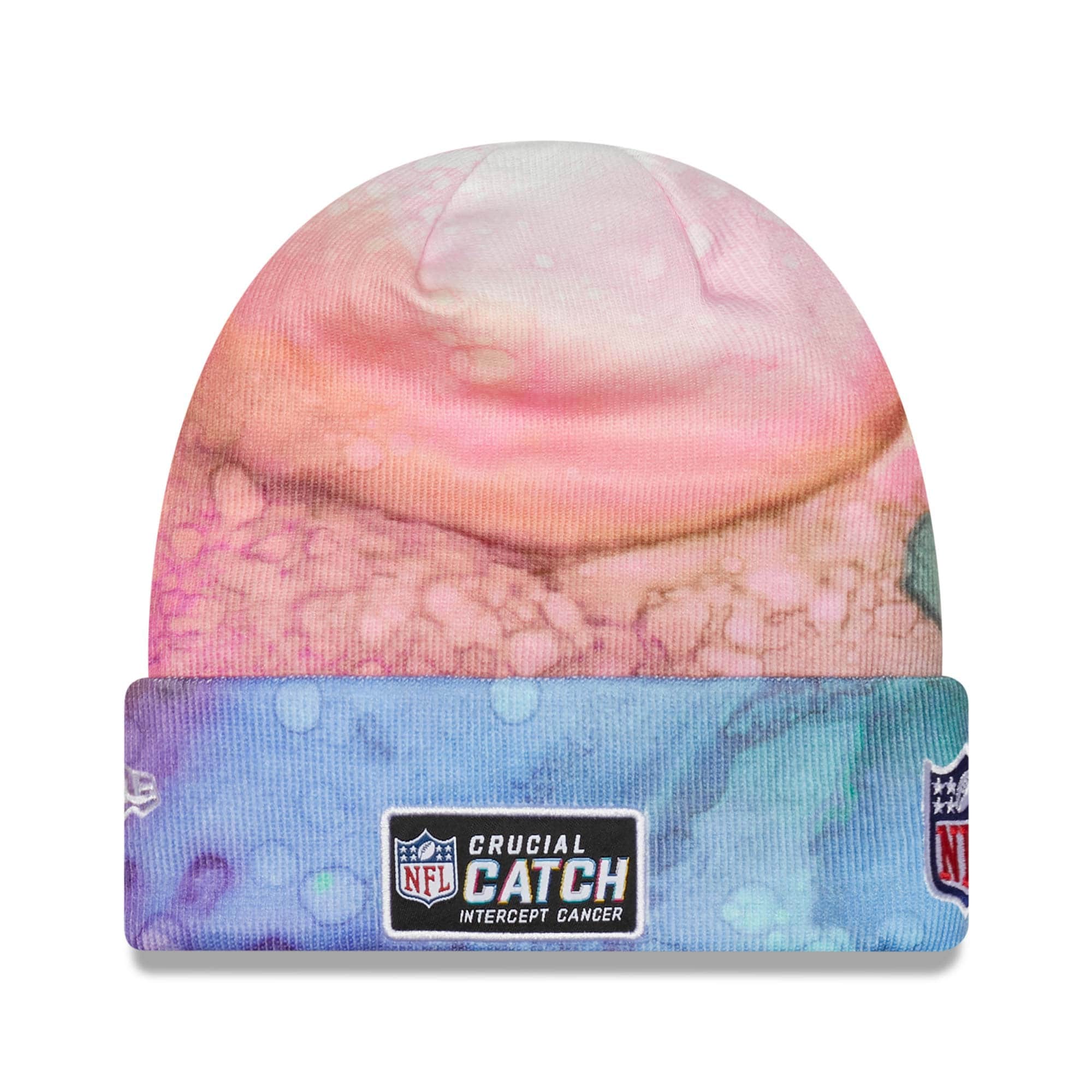 Cleveland Browns 2022 NFL On-Field Crucial Catch New Era Knit Hat Ink Dye