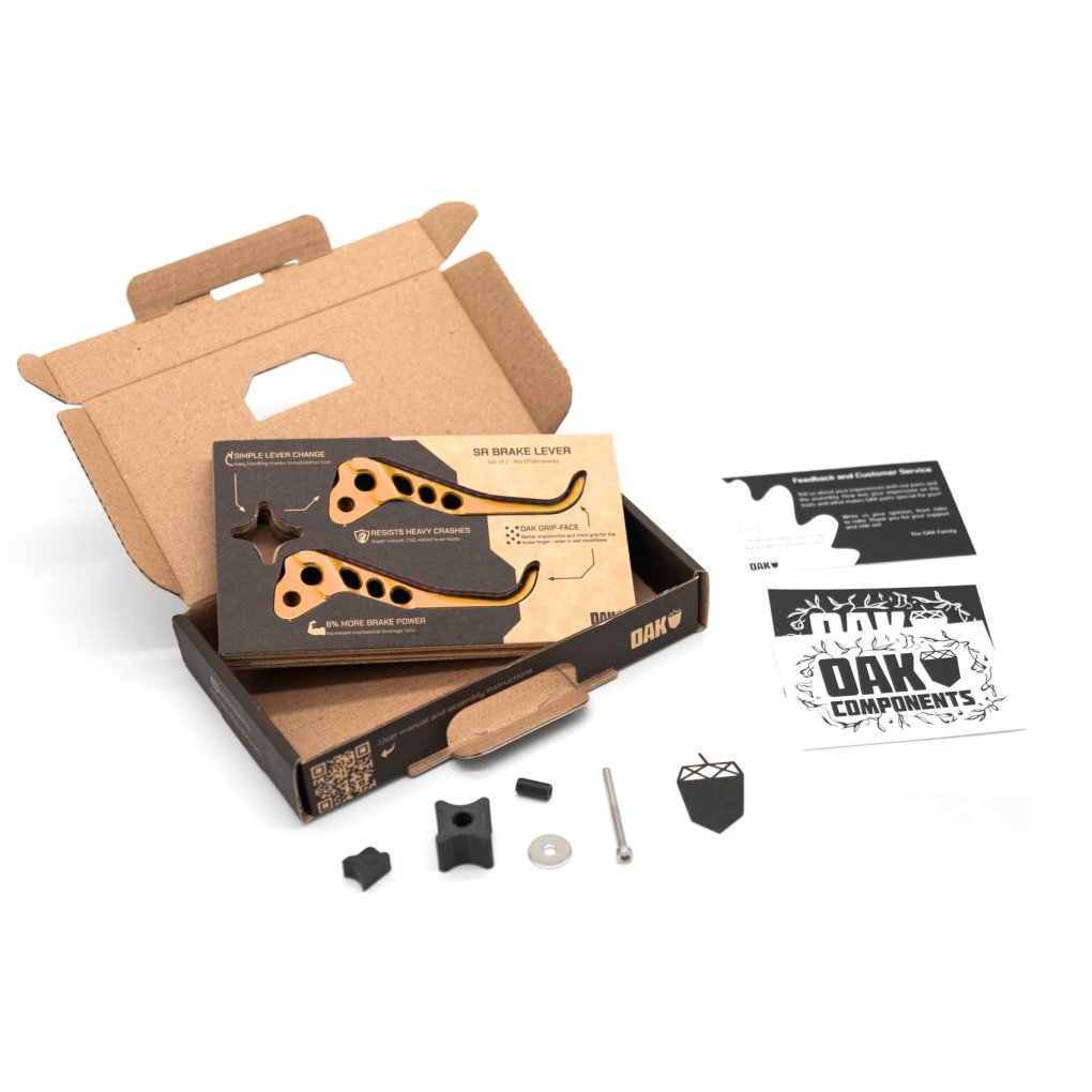 OAK Components SR Lever Blade Set - SRAM - gold