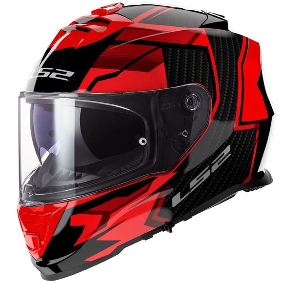 Casque intégral LS2 FF800 - STORM II - TRACKER - Noir / RougeRef : LS0835-C989