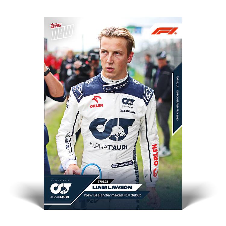 Topps UK - Liam Lawson - New Zealander makes F1 debut - F1 TOPPS NOW® Card #42