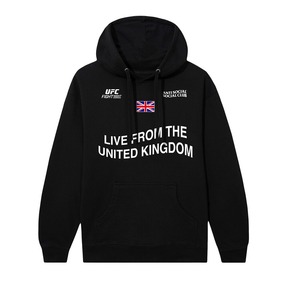 UFC x ASSC London Fight Night Hoodie - Black - Mens