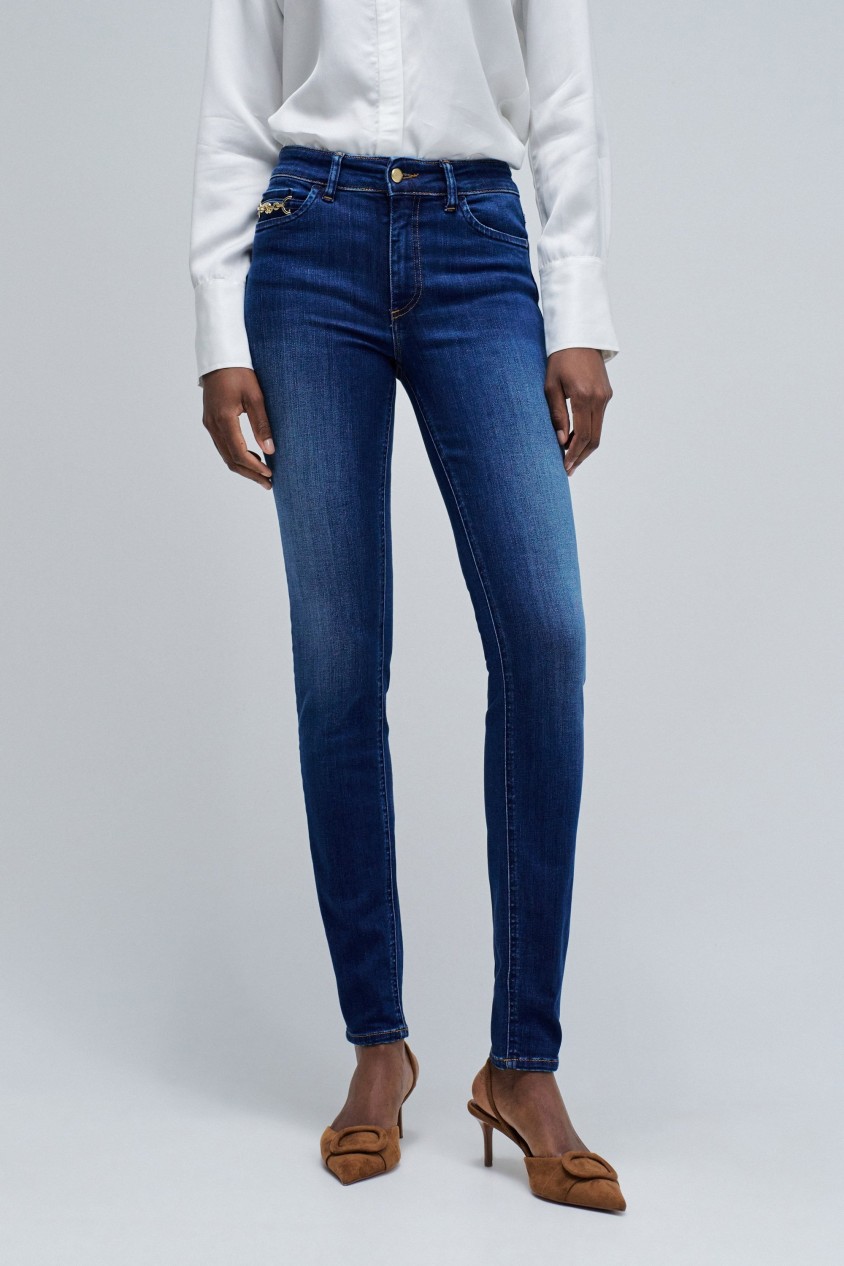 DESTINY PUSH UP SKINNY JEANS