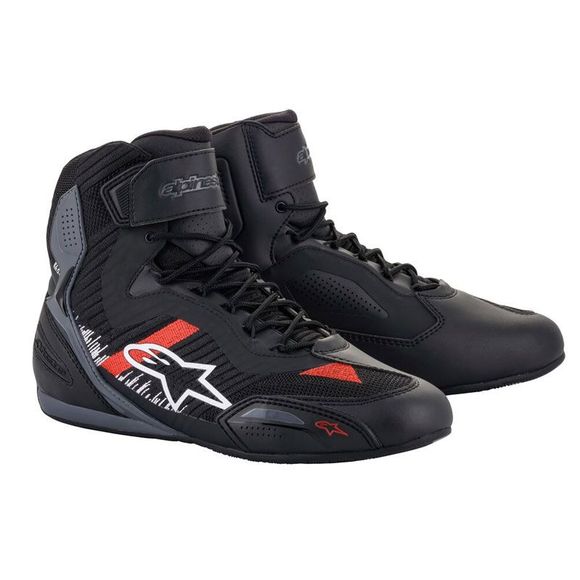 Alpinestars FASTER-3 RIDEKNIT Motorcycle Shoes - Black / RedRef: AP12262-C57325