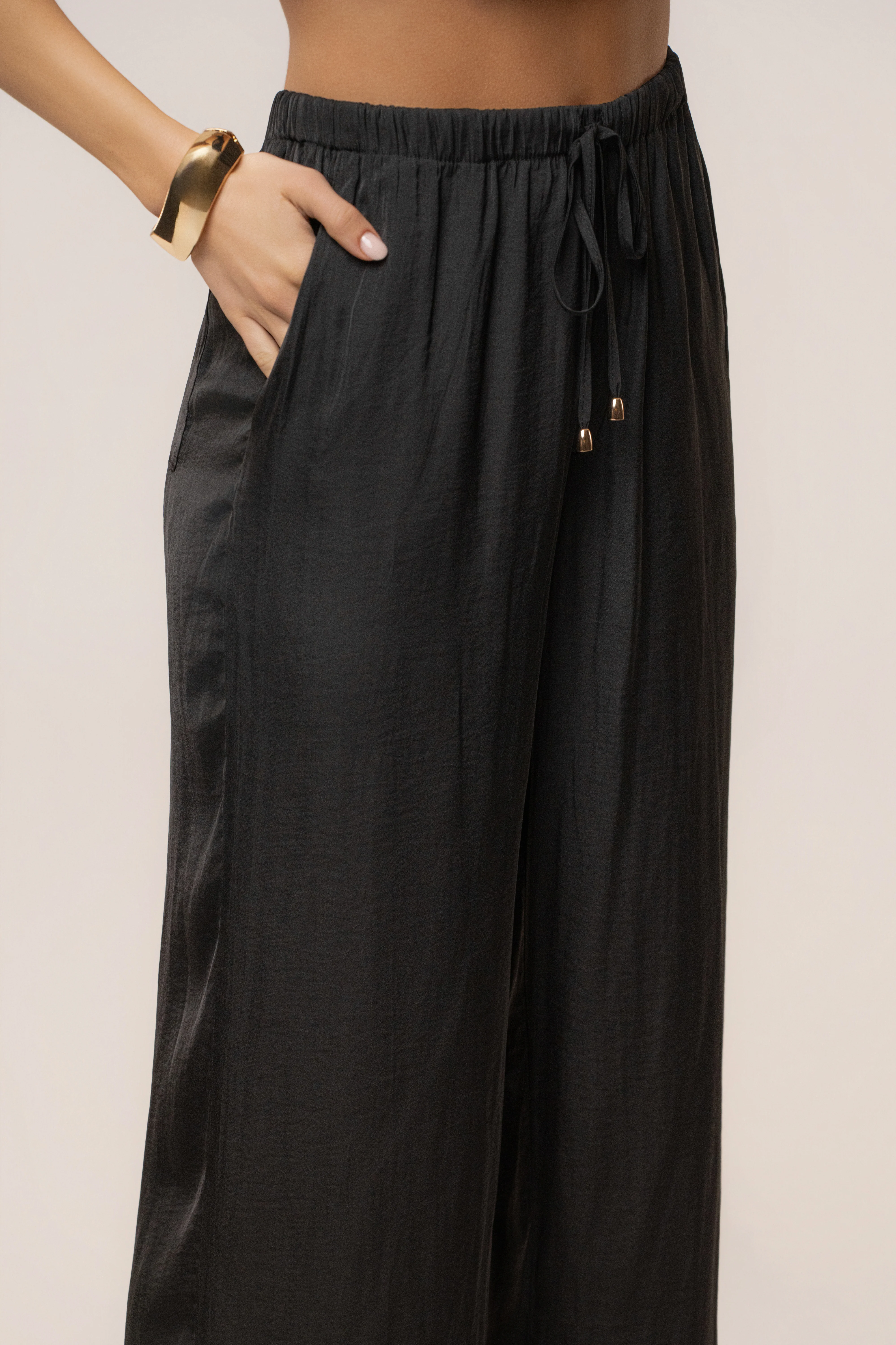 Black Seaside Glow Pants