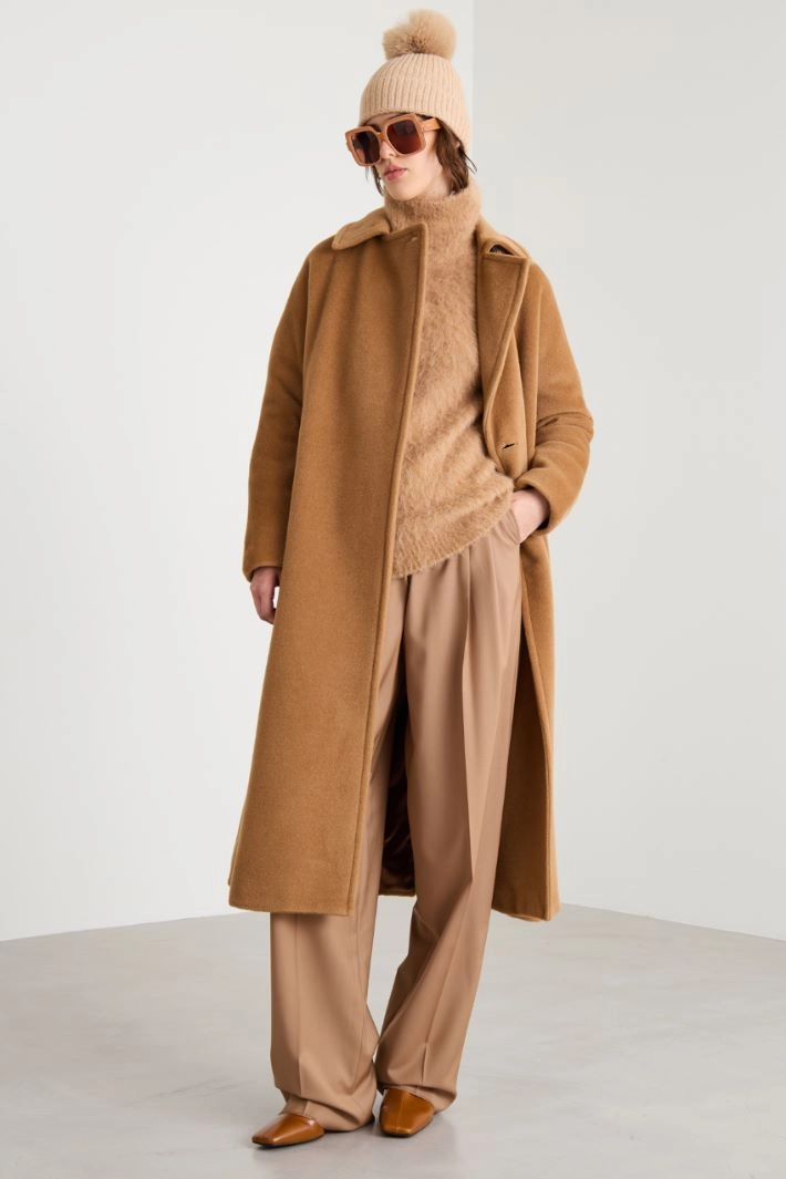 Belted coat - CAMEL