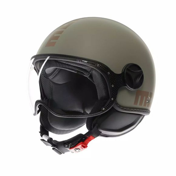 Momo Design FGTR CLASSIC Jet Helmet - Green / BrownRef: MM0167