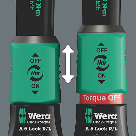 Wera Click-Torque Lock A 5 R/L - Torque Wrench 1/4