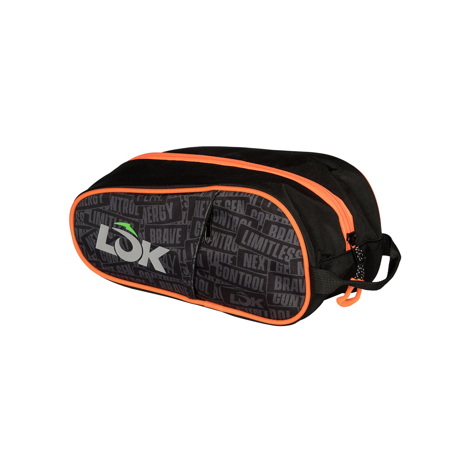 TOILETRY BAG LOK GEN 2 BLACK/ORANGE LB5VA0U23