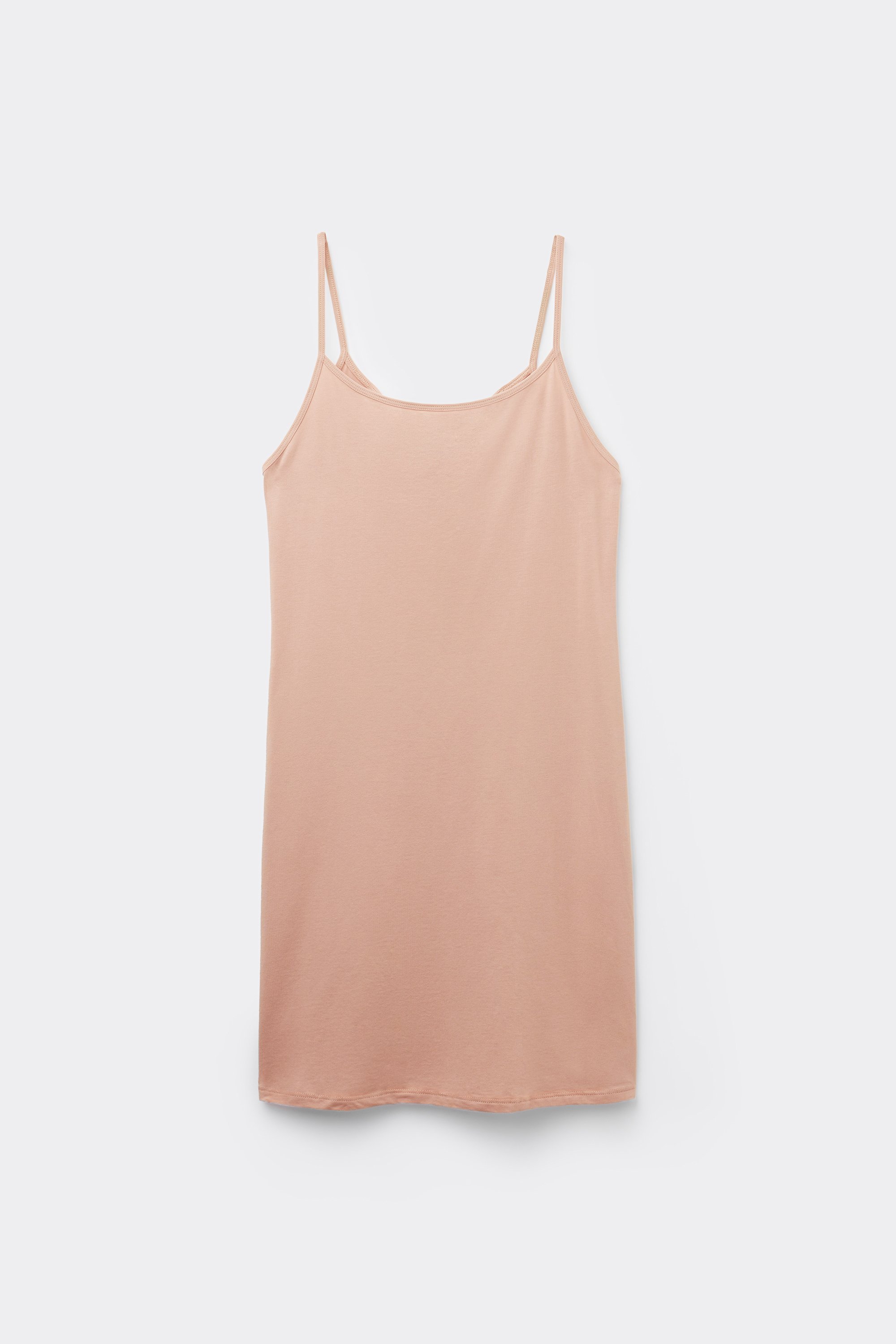 Cotton Slip with Thin Shoulder Straps